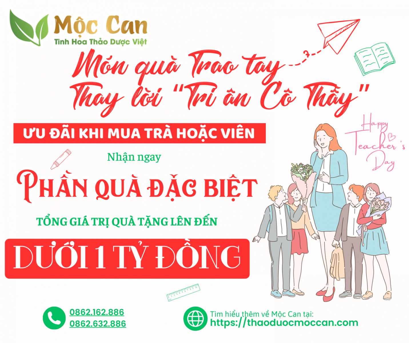CHƯƠNG TRÌNH ƯU ĐÃI 20/11: MÓN QUÀ TRAO TAY - THAY LỜI TRI ÂN CÔ THẦY 1 CHƯƠNG TRÌNH ƯU ĐÃI 20/11: MÓN QUÀ TRAO TAY - THAY LỜI TRI ÂN CÔ THẦY 1